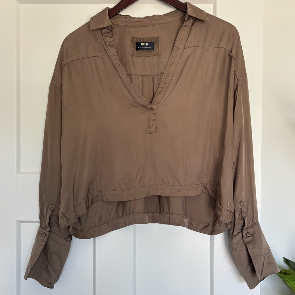 • [Anthropologie] Cropped Blouse •
